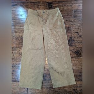 Vans Wide Leg Cropped Pants in Tan Size 29